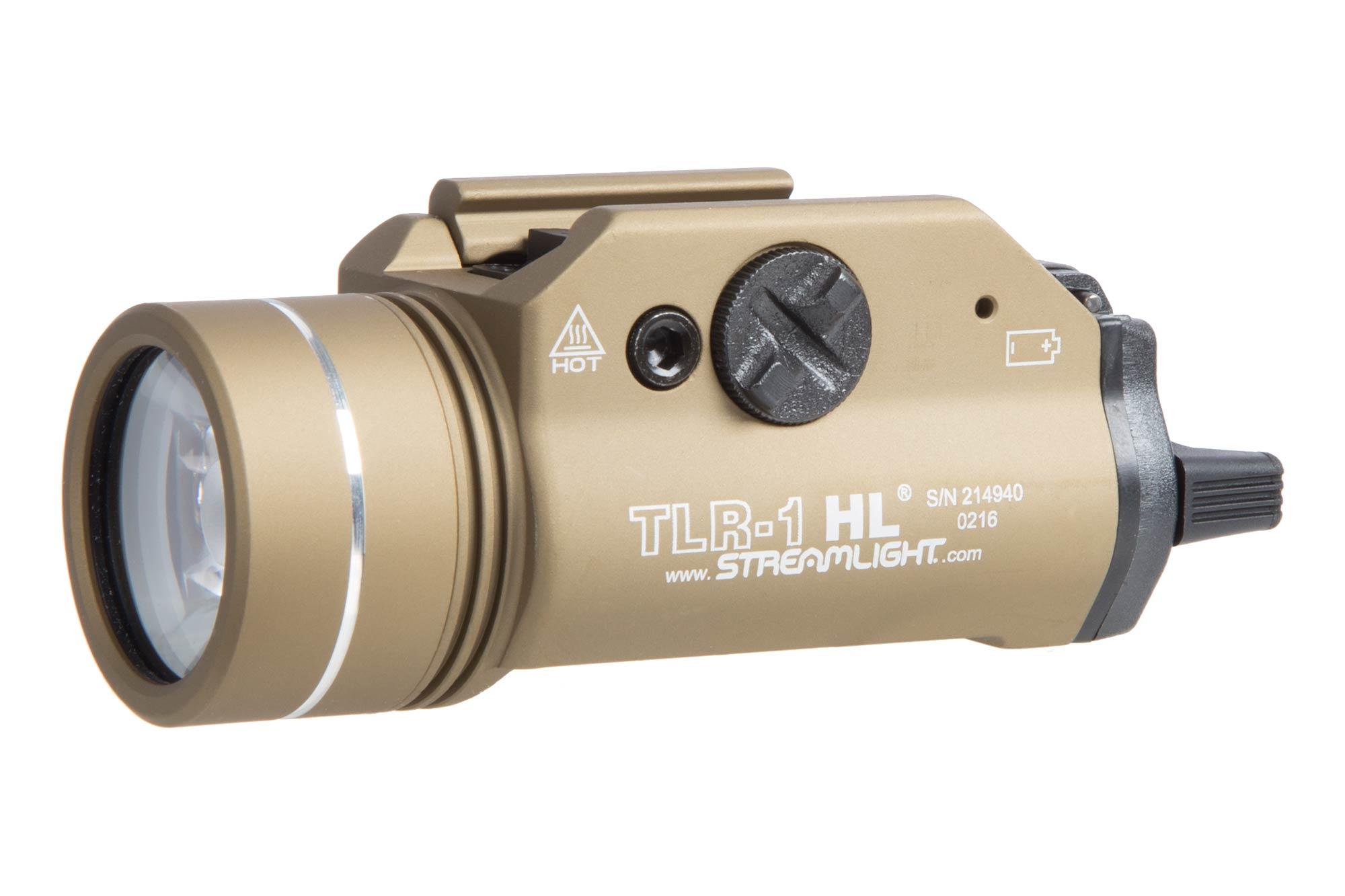 Streamlight TLR-1 HL Tactical Weapon Light - 1000 Lumens - Flat Dark Earth